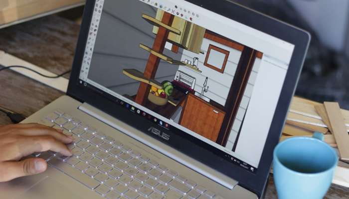 sketchup tiny house